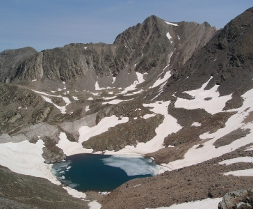 Estany blau i pic del infern